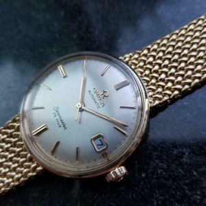 Men s Omega 14k Gold Seamaster DeVille Cal.563 Automatic 1969 Swiss Vintage MA86 OMEGA Buy at TrueFacet