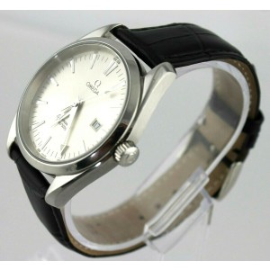 OMEGA SEAMASTER AQUA TERRA 2517.30 SILVER BLACK LEATHER SWISS QUARTZ MENS WATCH OMEGA Buy at TrueFacet