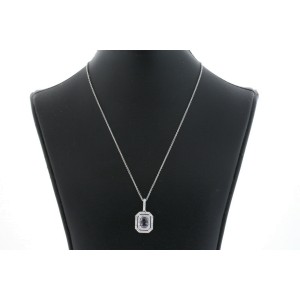 Levian Pendant Gray Spinel Vanilla Diamonds 14k White Gold LEVIAN Buy at TrueFacet