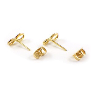 TIFFANY Co 18K Yellow Gold Infinity Earrings LXWBJ 545 Tiffany Co. Buy at TrueFacet