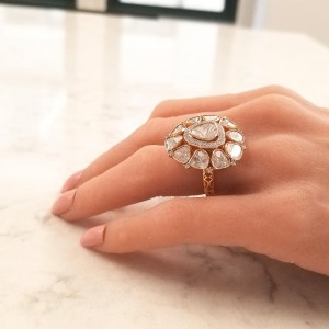 Polki diamond ring on sale