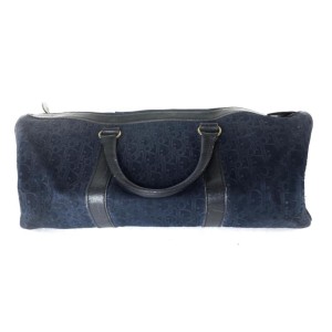 Dior Duffle Oblique Monogram Navy Boston 2dior613 Blue Suede Leather Weekend Travel Bag Dior Buy at TrueFacet