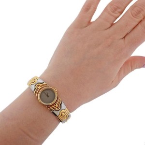 Bulgari Parentesi 18 Karat Gold Steel Watch Bracelet BJ01 Other Buy at TrueFacet