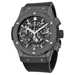 Hublot Classic Fusion Aerofusion Chronograph Automatic Black Magic Skeleton Dial Men s Watch