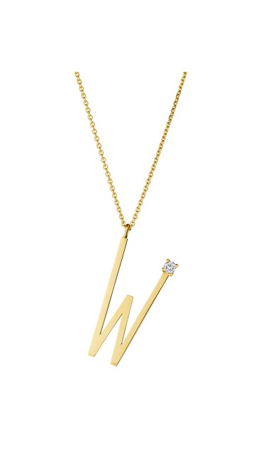 Mimi So Type Letter "W" Pendant