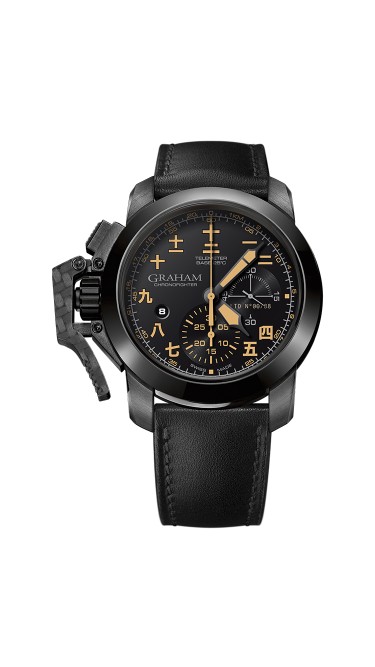 Graham Chronofighter Steel Black PVD 2CCAU.B28A.L44N 47mm Mens Watch