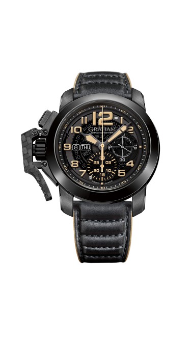 Graham Chronofighter Steel Black PVD 2CCAU.B32A.L144N 47mm Mens Watch