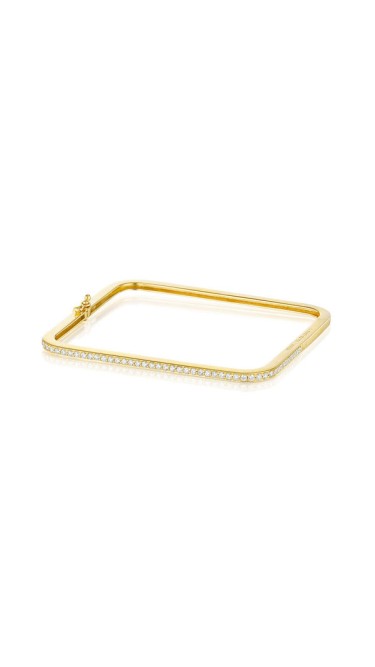 Piece Square Diamond Bangle
