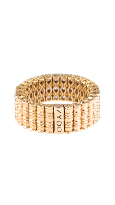 Stretch Collection 18K Rose Gold Diamonds Ring
