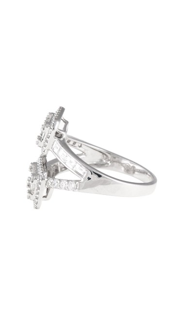 Mosaic Collection 18K White Gold Diamonds Ring