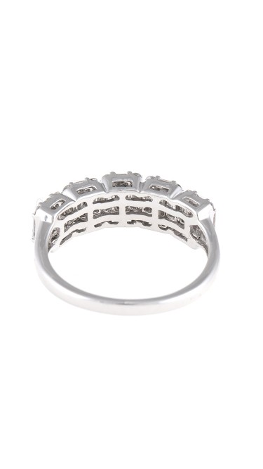 Mosaic Collection 18K White Gold Diamonds Ring
