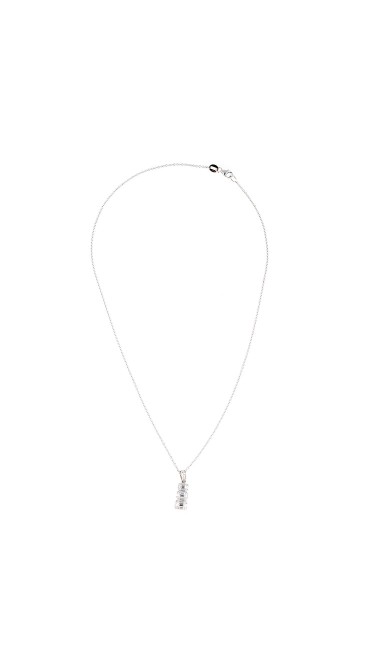 Mosaic Collection 18K White Gold Diamonds Necklace