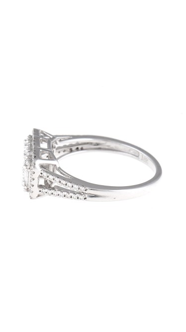 Mosaic Collection 18K White Gold Diamonds Ring