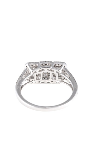 Mosaic Collection 18K White Gold Diamonds Ring