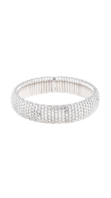 Stretch Collection 18K White Gold Diamonds Bracelet