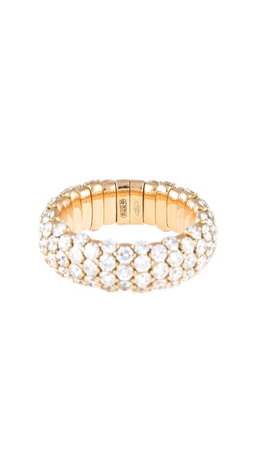 Stretch Collection 18K Yellow Gold Diamonds Ring