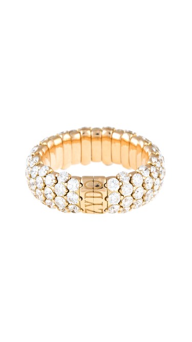 Stretch Collection 18K Yellow Gold Diamonds Ring