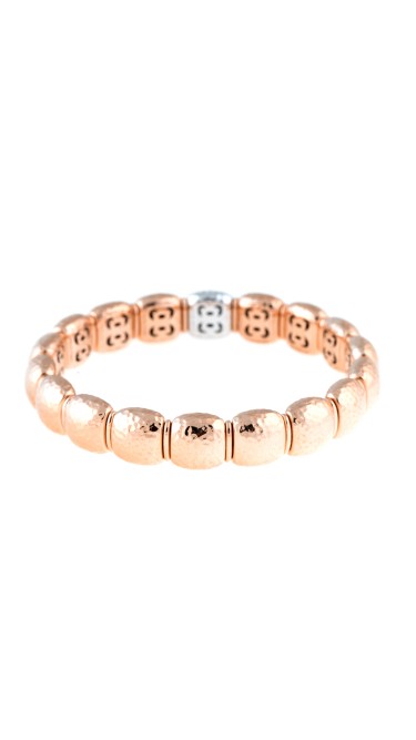Stretch Collection 18K Two Tone Gold Diamonds Bracelet