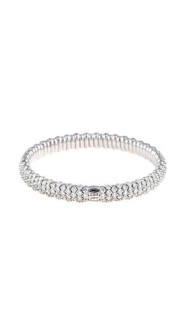 Stretch Collection 18K White Gold Diamonds Bracelet