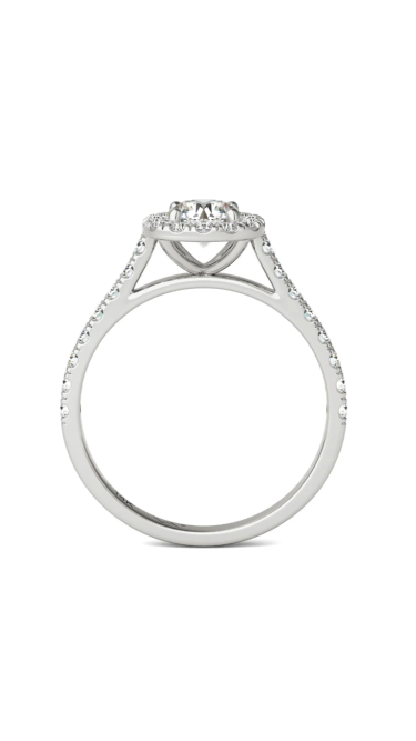 Halo Natural Diamond Ring