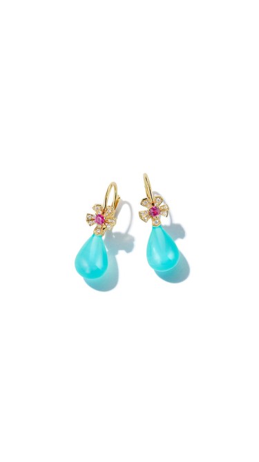 Wonderland Teardrop Peruvian Opal Earrings