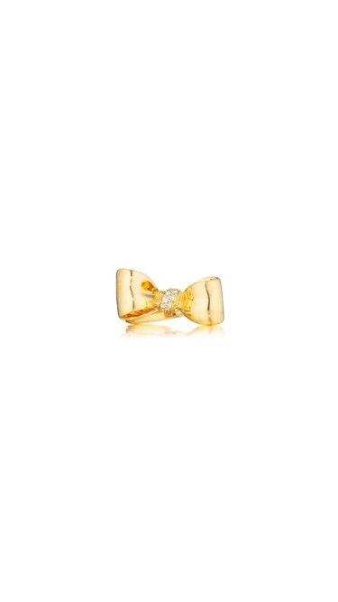 Bow Diamond Knot Ring 
