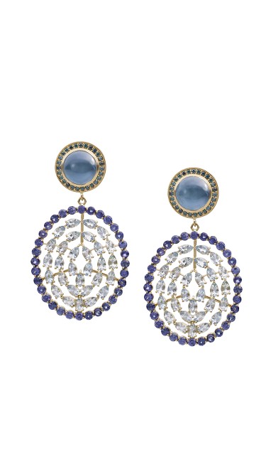18K Gold Aquamarine Plima Earrings