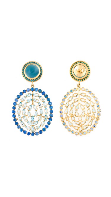 18K Gold Aquamarine Plima Earrings