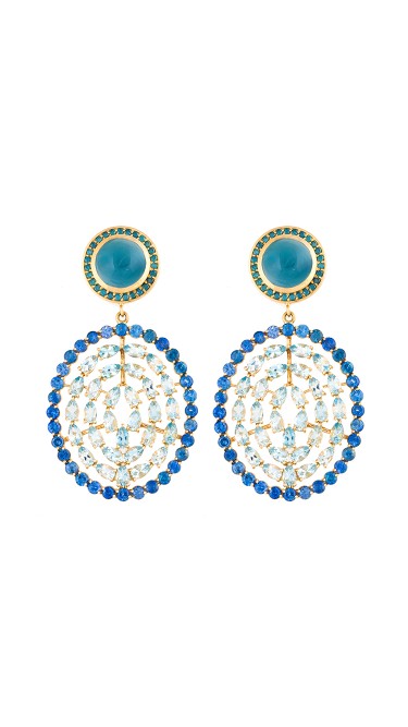 18K Gold Aquamarine Plima Earrings