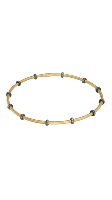 Yossi Harari Jewelry Jane 24k Gold Cleopatra Stack Bangle 