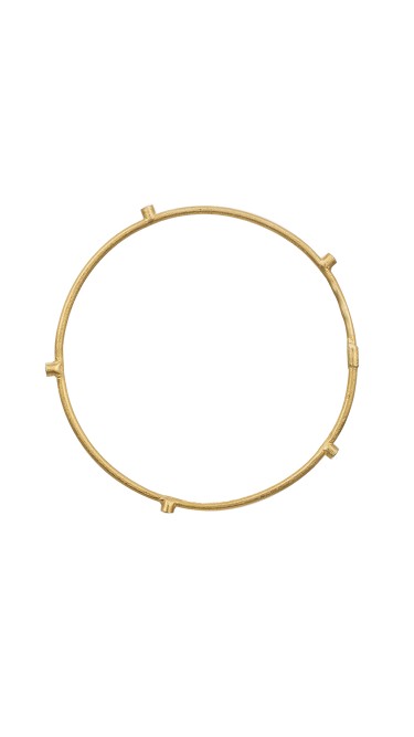 Yossi Harari Jewelry 24k Gold 5 Diamond Jane Stack Bangle