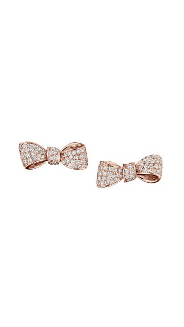 18K Gold Mini Knot Bow Studs