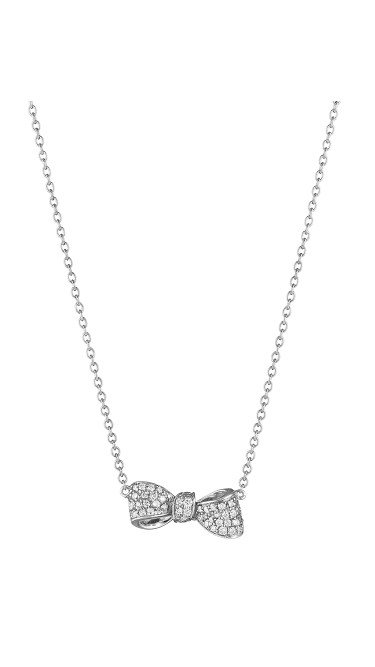 18K Gold Mini Knot Bow Necklace