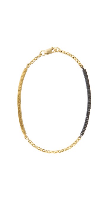 Yossi Harari Jewelry 18k Gold Ruby Lilah ID Bracelet