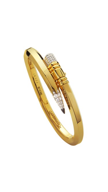 TZURI Yellow Gold Large Signature Bracelet