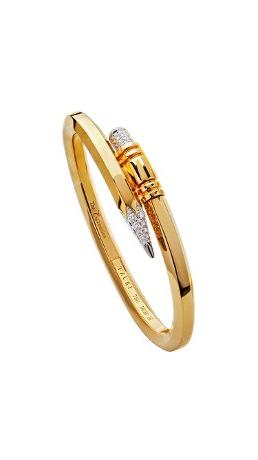 TZURI Yellow Gold Medium Signature Bracelet