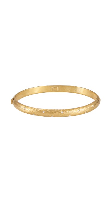 Yossi Harari Jewelry Roxanne 24k Gold Sprinkle Diamond Mica Bangle