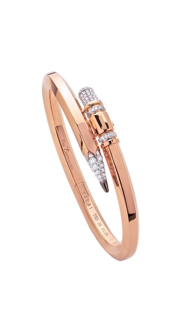 TZURI Rose Gold Medium Signature X2 Bracelet
