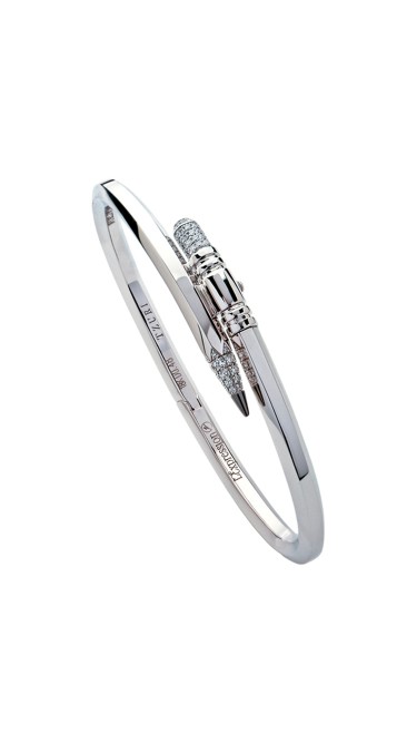 TZURI White Gold Small Signature Bracelet