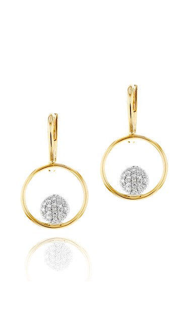 Yellow Gold Infinity Loop Earrings