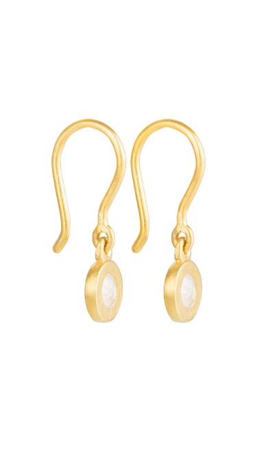 Yossi Harari Jewelry Roxanne 24k Gold Rose-Cut Diamond Mica Earrings