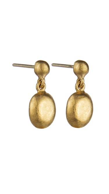 Yossi Harari Jewelry 24k Gold Mini Roxanne Drop Earrings