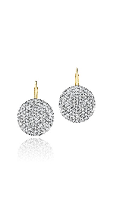 Yellow Gold Infinity Leverbacks