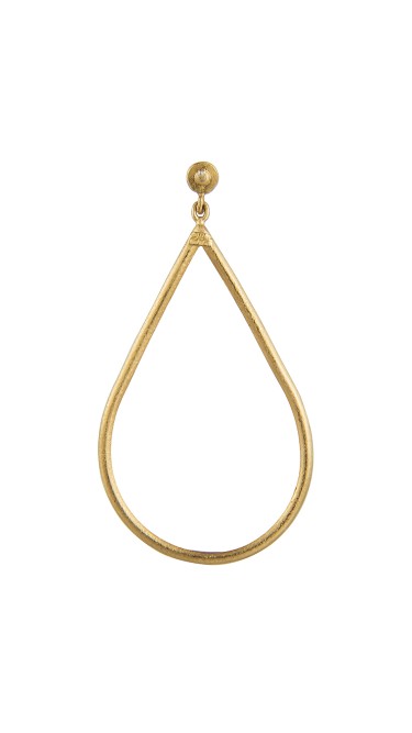 Yossi Harari Jewelry 24k Gold Jane Oval Earrings 