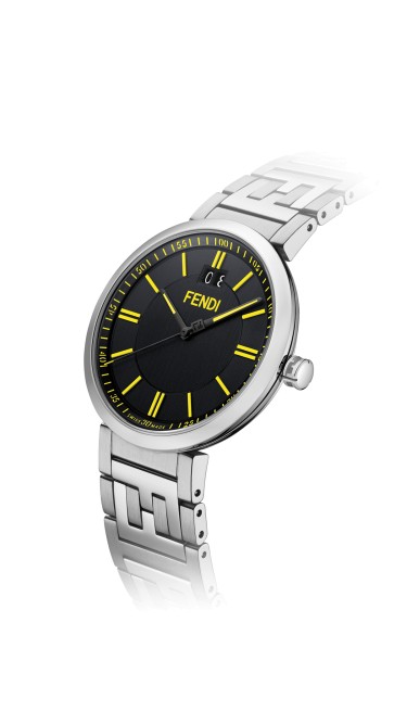 Fendi Timepieces Black 39 mm F105010501