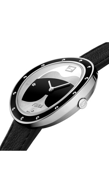 Fendi My Way Silver, Black, White 36 mm F363031611D1NG