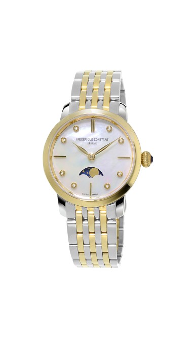 Frederique Constant Classics Slimline Moonphase Quartz - Midsize FC-206MPWD1S3B