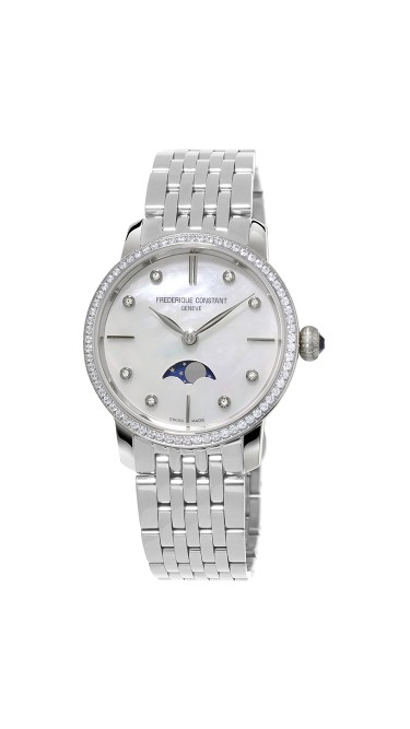 Frederique Constant Classics Slimline Moonphase Quartz - Midsize FC-206MPWD1SD6B