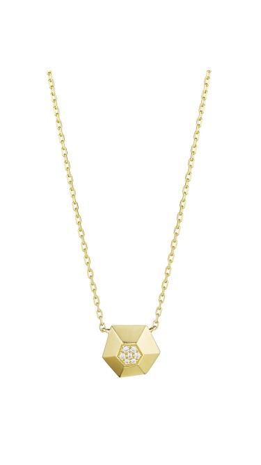 18K Gold Jackson Small Diamond Pendant