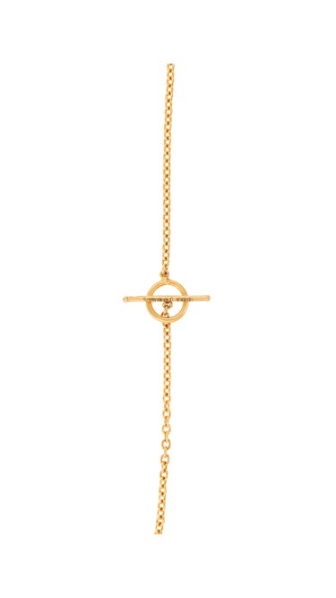 Yossi Harari Jewelry Lilah 18k Gold Diamond Feather Pendant Necklace 